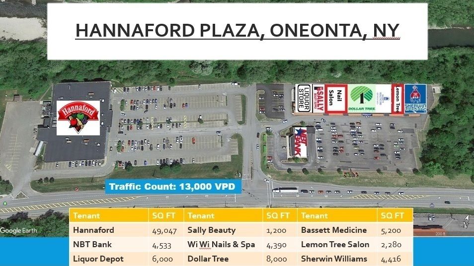 Hannaford Plaza: 708 State Highway, Oneonta, NY 13820